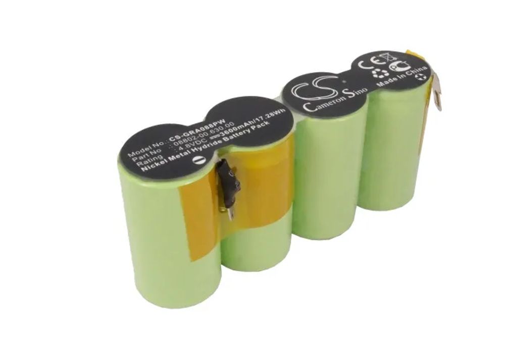 GreenBattery 3600mAh 4.8V 17.28Wh GardeningTools Ni-MH Battery for Gardena 08802-00.630.00,8816,Wolf Garten Vario RV-E8,Homelite