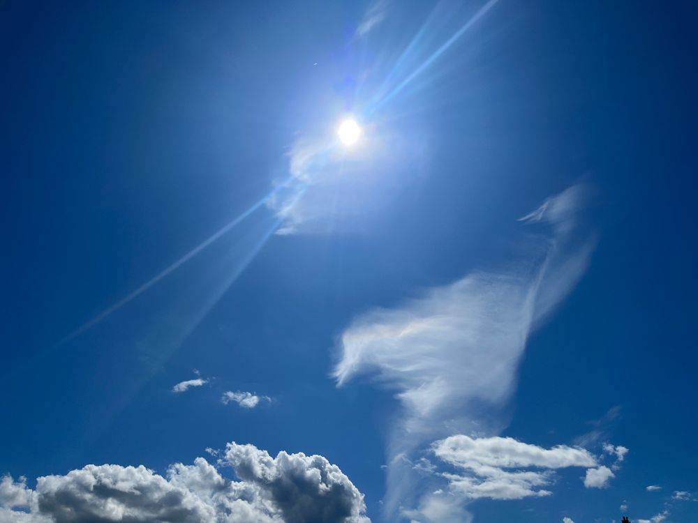 Summer sky over Nanaimo, BC