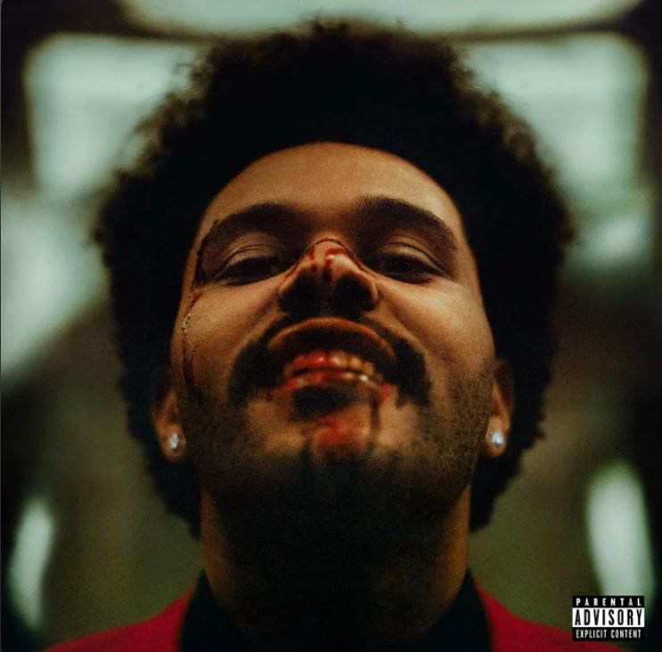 Album cover from The Weeknd’s album After Hours. 