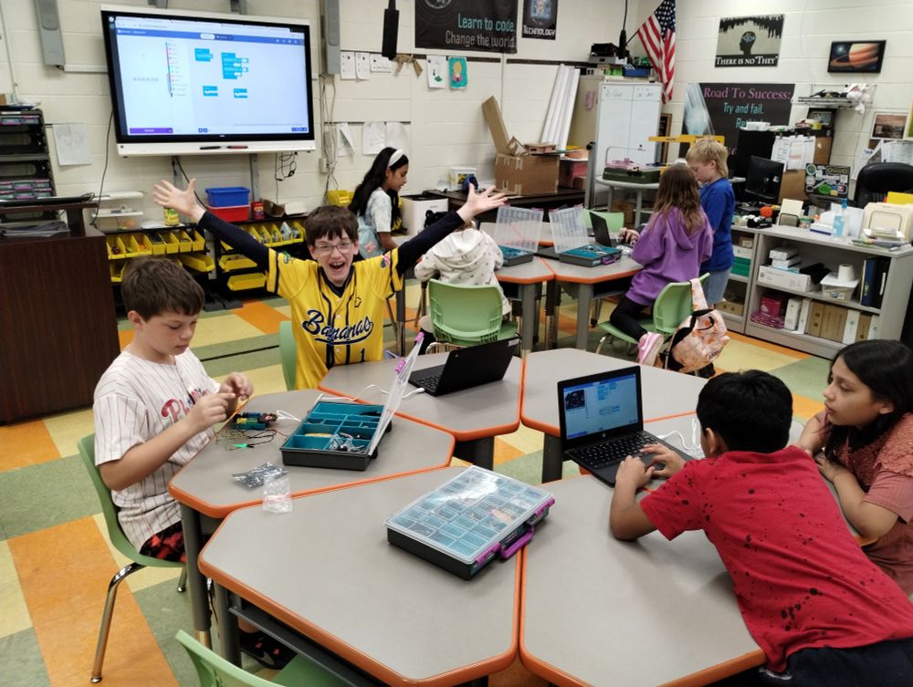 Students coding 