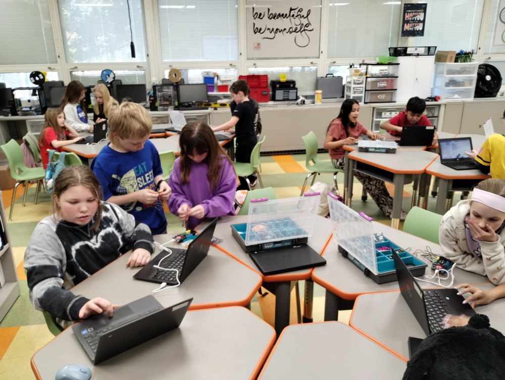 Students coding 