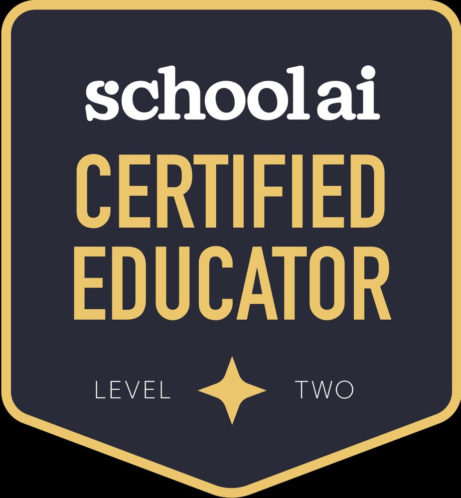 School AI level 2 certification badge