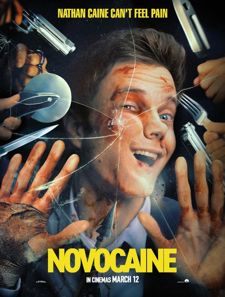 Movie poster for Novocaine (2025) 