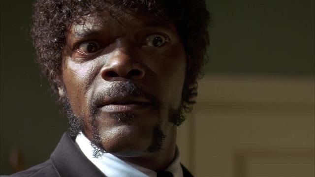 Samuel L. Jackson in Pulp Fiction. 