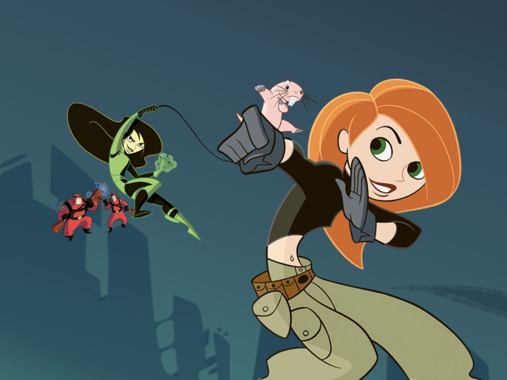 An image from the early 2000s cartoon Kim Possible