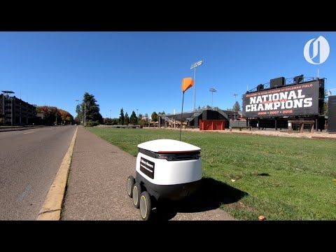 Robots offer "contactless" food delivery to Oregon State students