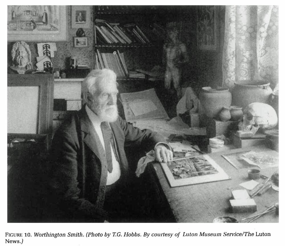 Photo of Worthington Smith in his study (from paper by Mark White)