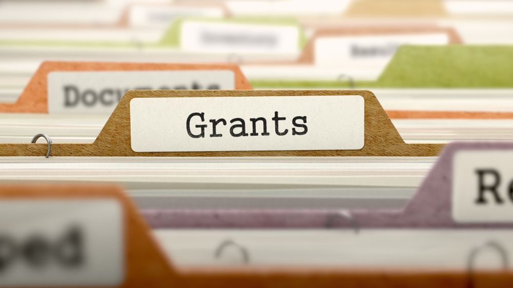 Folder that says grants