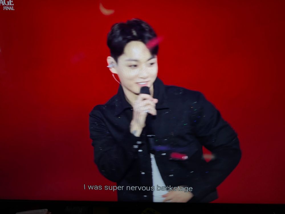 Jungkook on stage after performing "I Wonder" with j-hope 2025.06.13