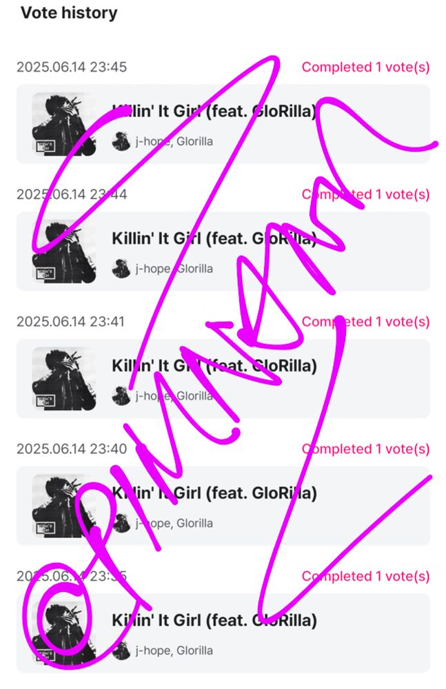 Voting history cert for M Countdown