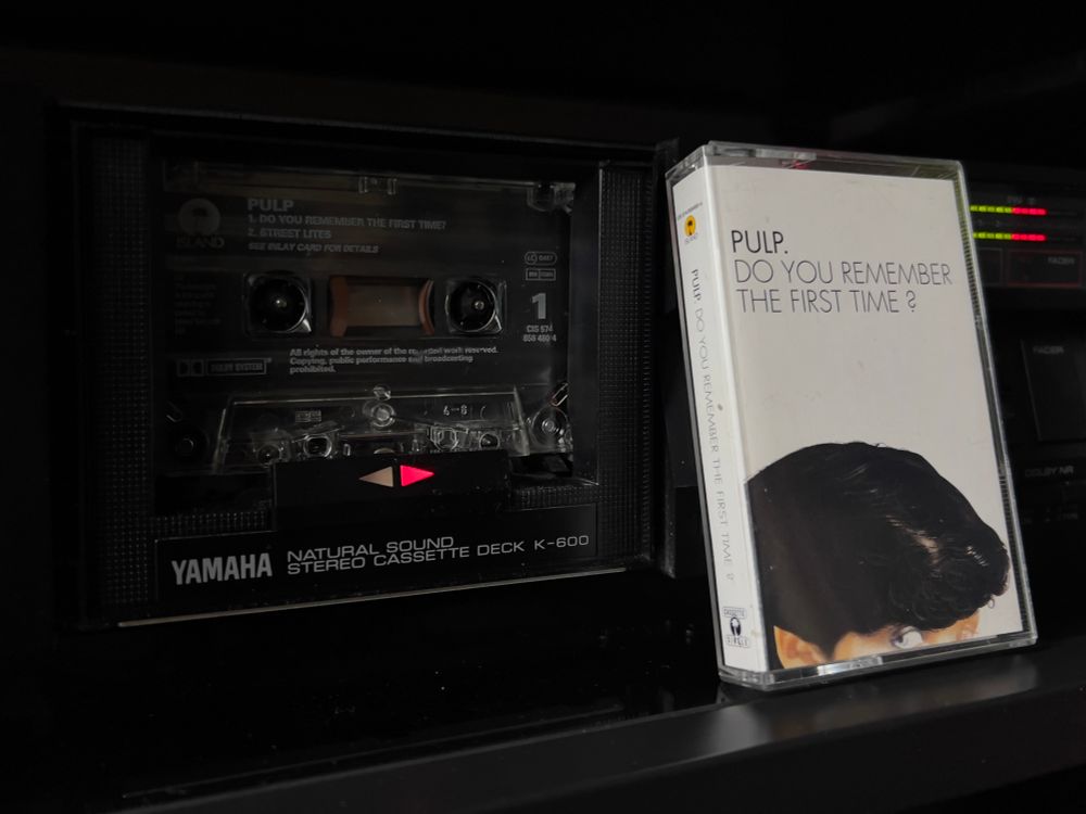 pulp - do you remember the first time? cassette tape