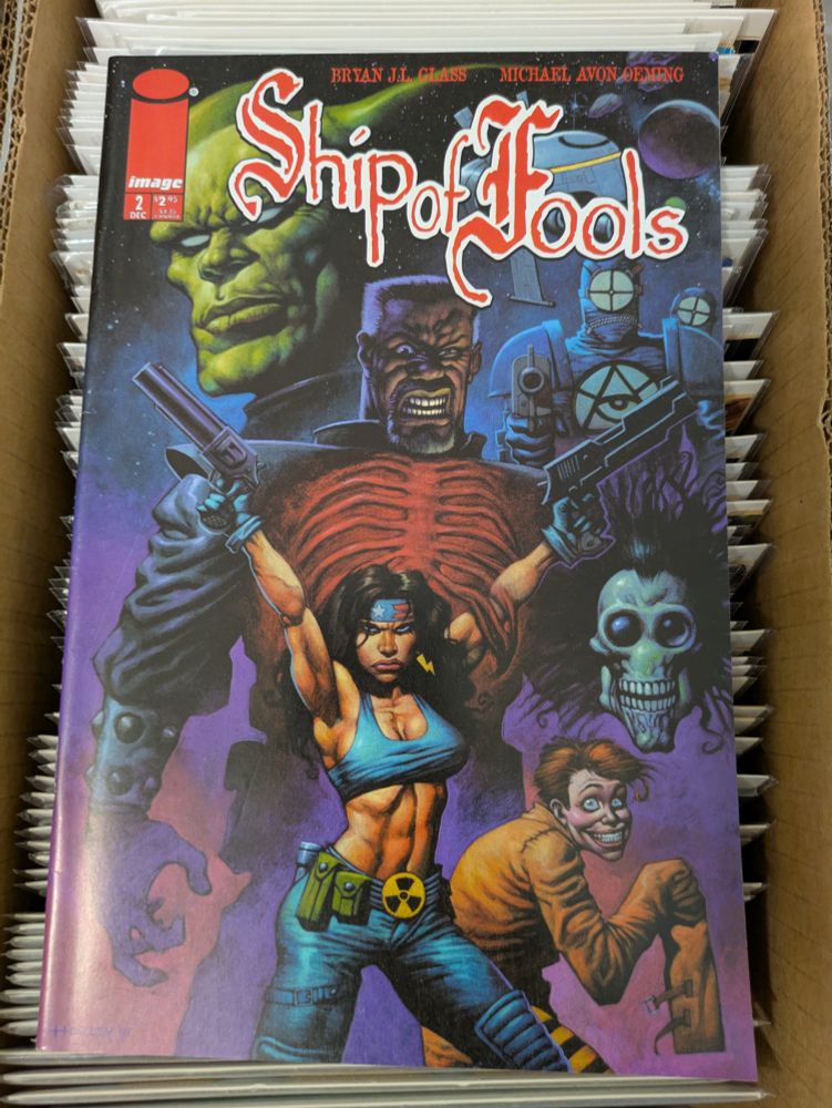 Photo of the cover to Ship of Fools 02 by Alex Horley 
