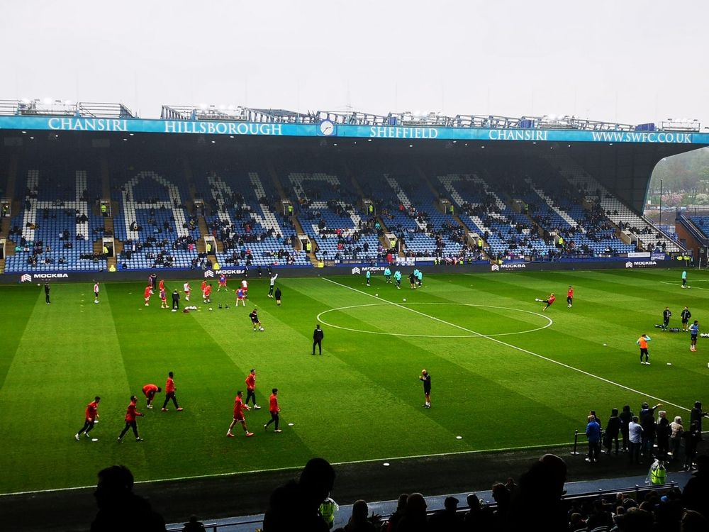 A view of SWFC and Middlesbrough players training ahead of an EFL Championship class at Hillsborough.
