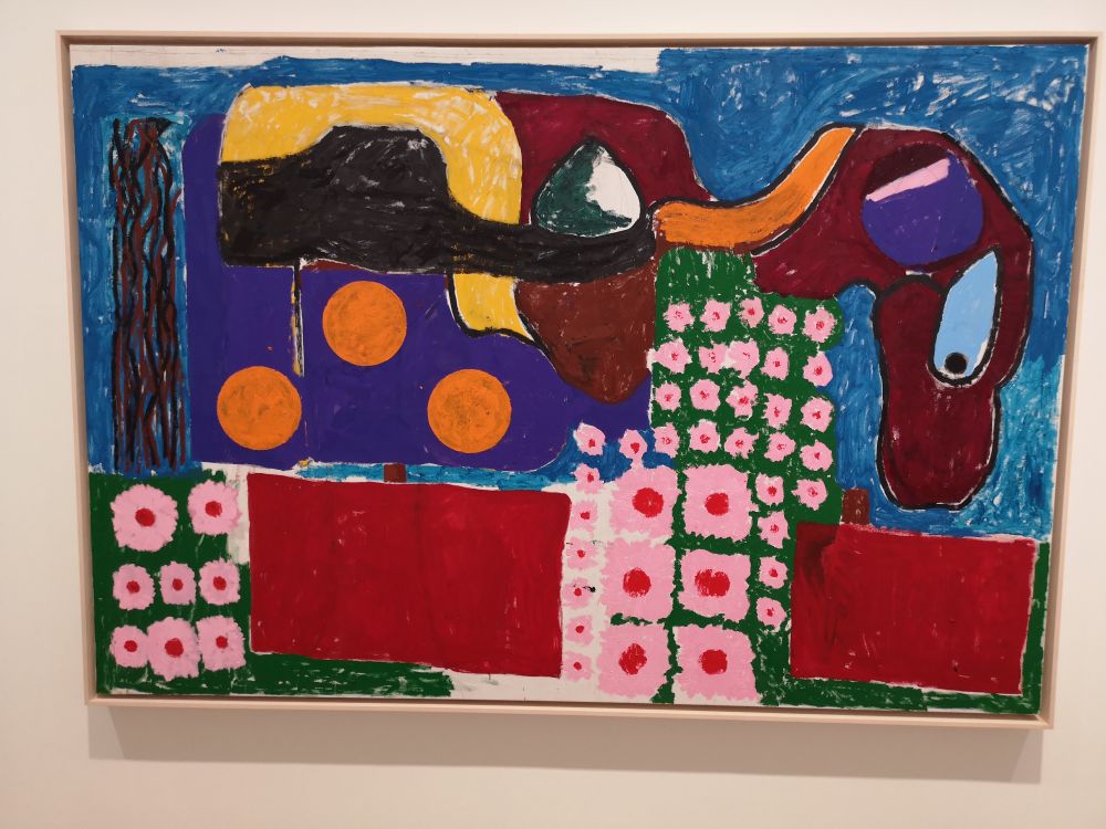A painting from Joe Bradley's Animal Family exhibit at David Zwirner.