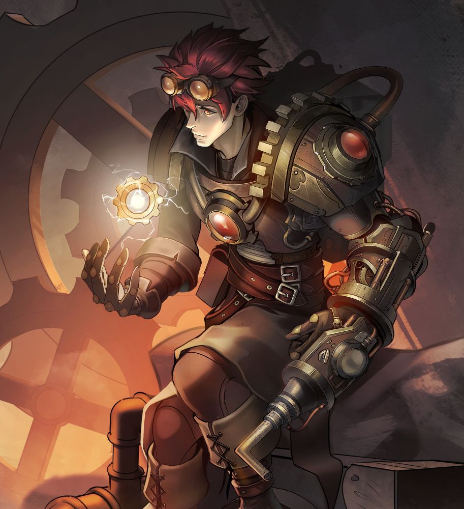 Ripara. Card illustration for the Creatures of Exo - Collector's Vault 
