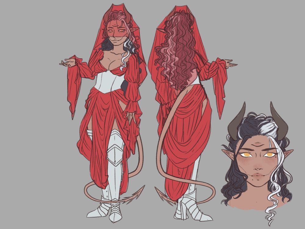 Ilaena. A dnd character cleric.