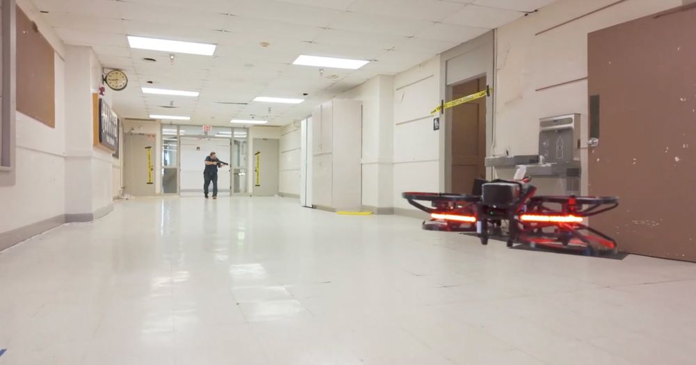 Several schools in Florida will be fitted with dozens of armed drones, which can supposedly confront a shooter within fifteen seconds.