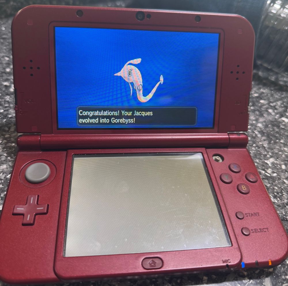 Gorebyss evolution screen, Pokemon X