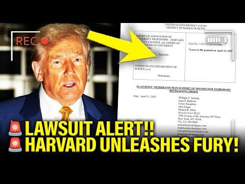 Harvard PUTS THE DAGGER in Trump with LAWSUIT TSUNAMI