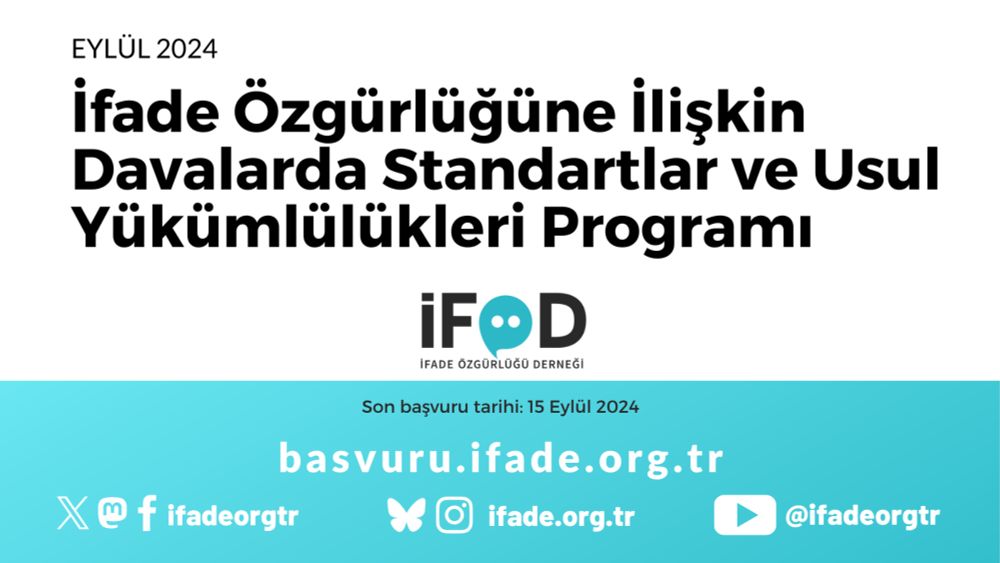 İfade Özgürlüğüne İlişkin Davalarda Standartlar ve Usul Yükümlülükleri Programı