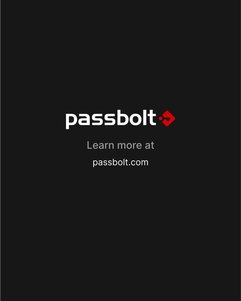 Passbolt logo with call-to-action text directing users to learn more about secure, collaborative password management at passbolt.com.
