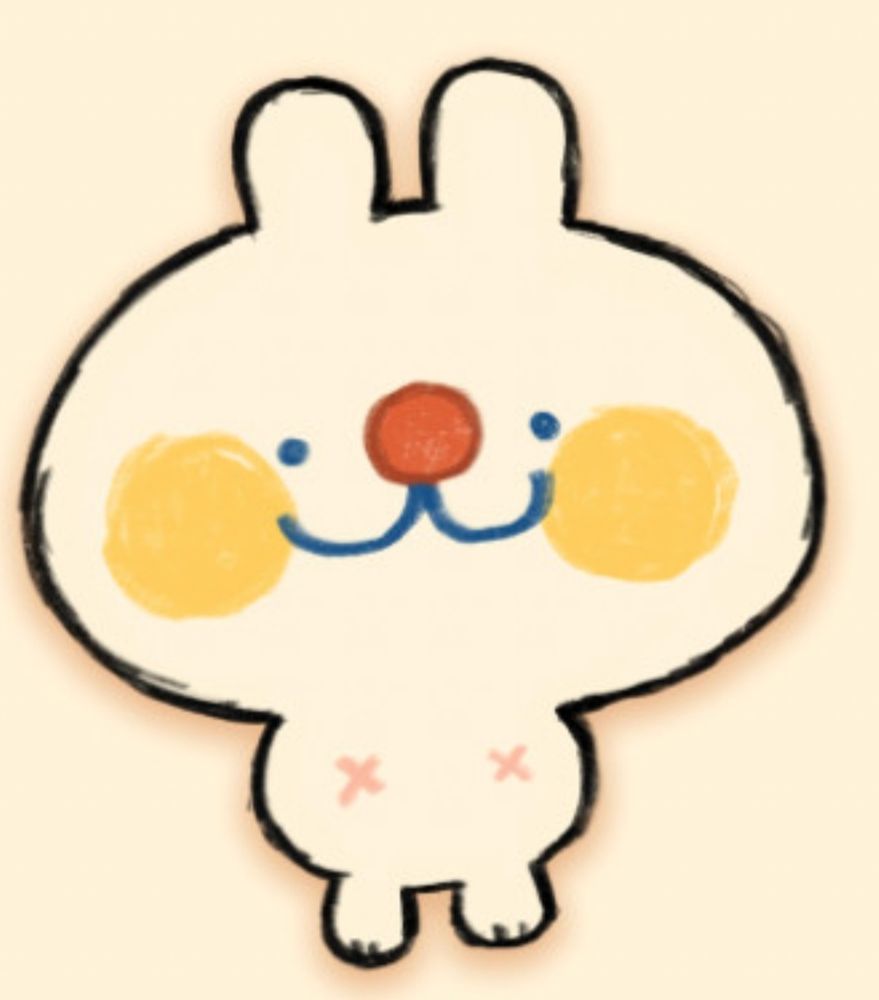 a silly little bunny guy! art by lily haang-zhu