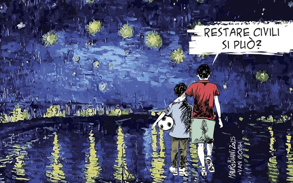 Restare civili si può? (bambini con pallone verso il futuro europeo)