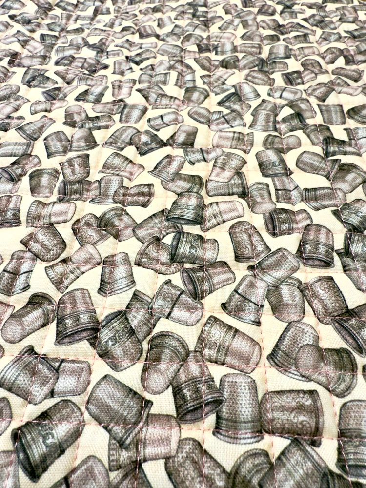Quilted thimbles fabric 