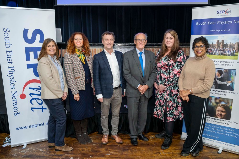 A group photo of the SEPnet team, standing and smiling to the camera.
