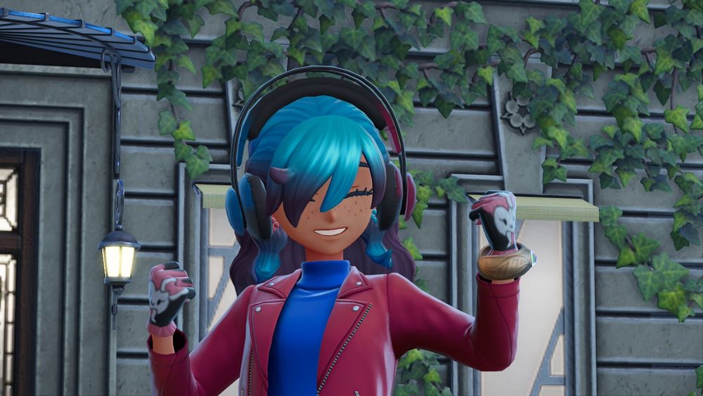 Outside Hotel Z in new outfit, will be described in next post 