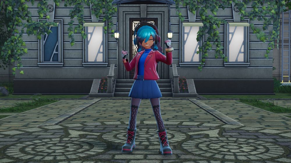 Outside Hotel Z in new outfit, will be described in next post 