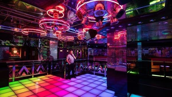 The Dance floor and DJ area for the Astral Lounge