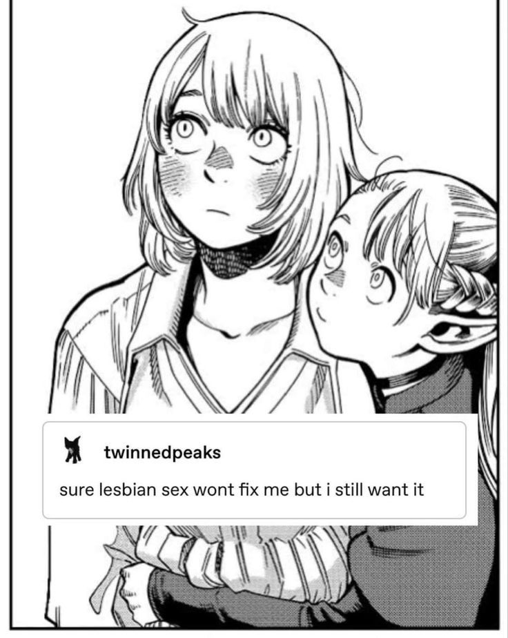 Lesbian Yuri manga meme
Dungeon menshii