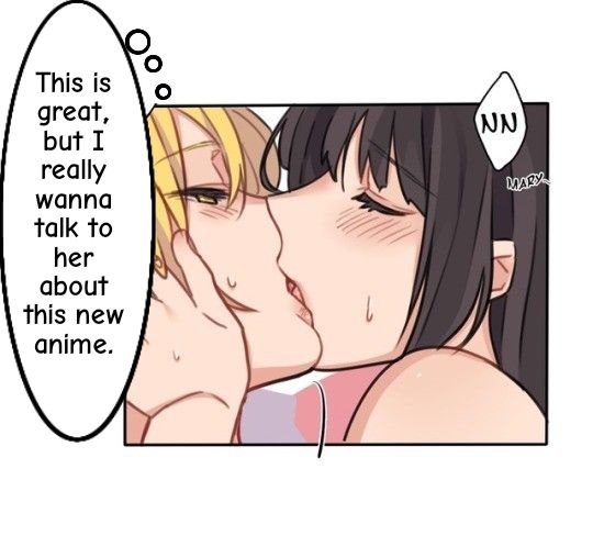Two girls kissing meme
Lesbian Yuri manhwa
Edited
I don't know the source