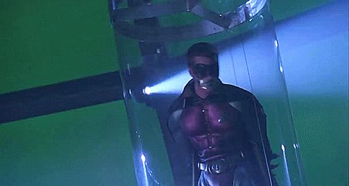 Robin bound and tape gagged in Batman Forever