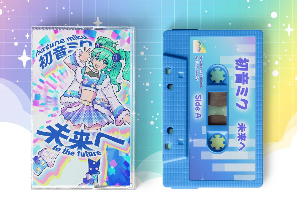 Hatsune Miku To The Future Cassette and Case Designs Magical Cure Love Shot Miku Expo Outfit