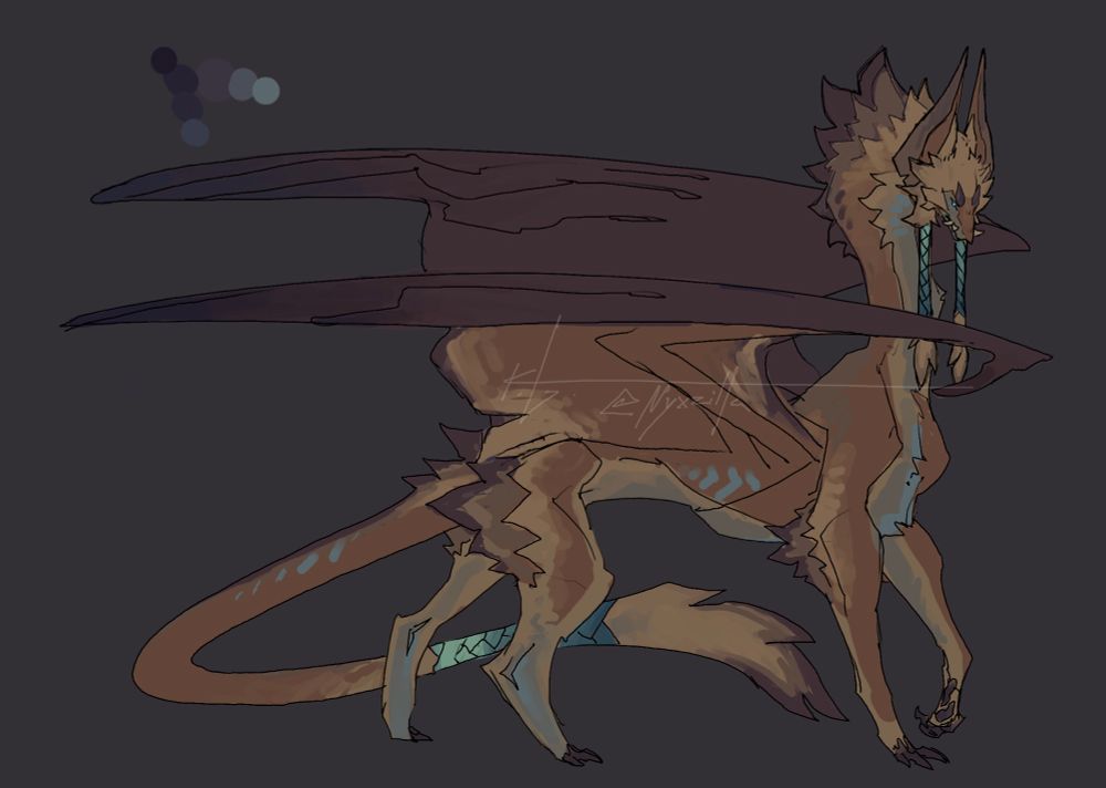 Blonde fluffy dragon