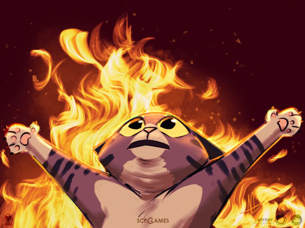 Josie but the Elmo in fire meme