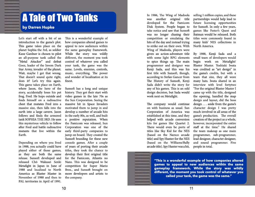 Interior preview of Retro Game Zine 008
