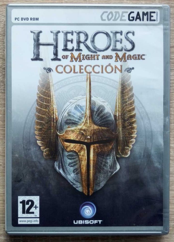 Not my pic, but here's the box art of an outdated physical edition of the then-complete Heroes of Might and Magic series. At the time of the publication of this disc, the newest game was Heroes V. I don't even know if it has the expansions or not