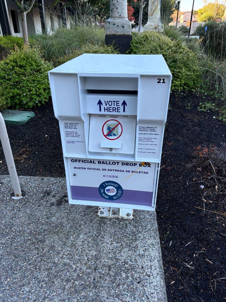 Picture of my local ballot drop box.