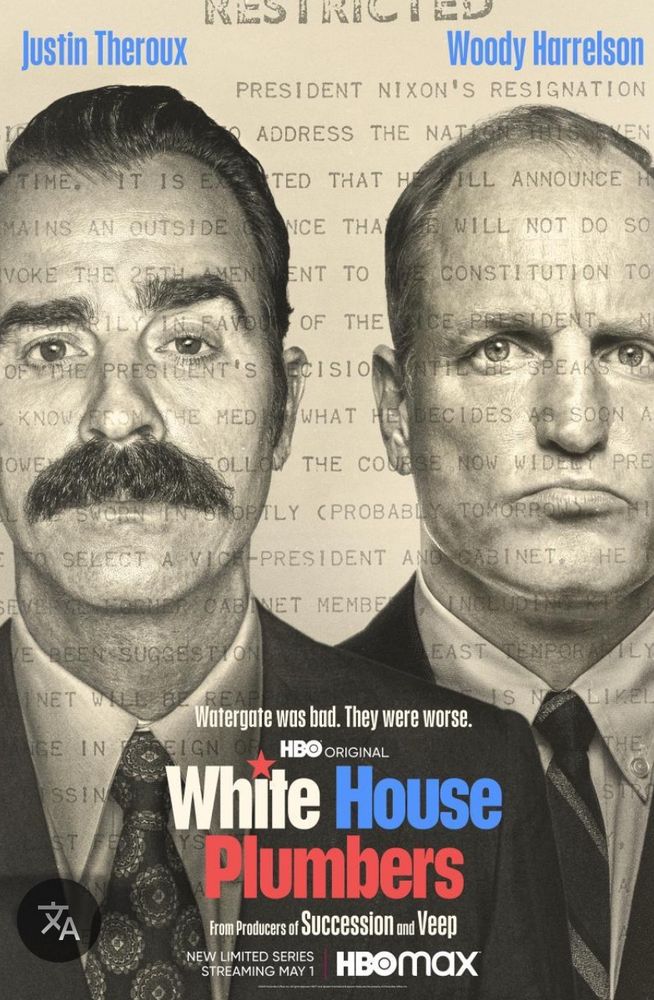 Imagen del cartel de la miniserie televisiva Los fontaneros de La Casa Blanca 