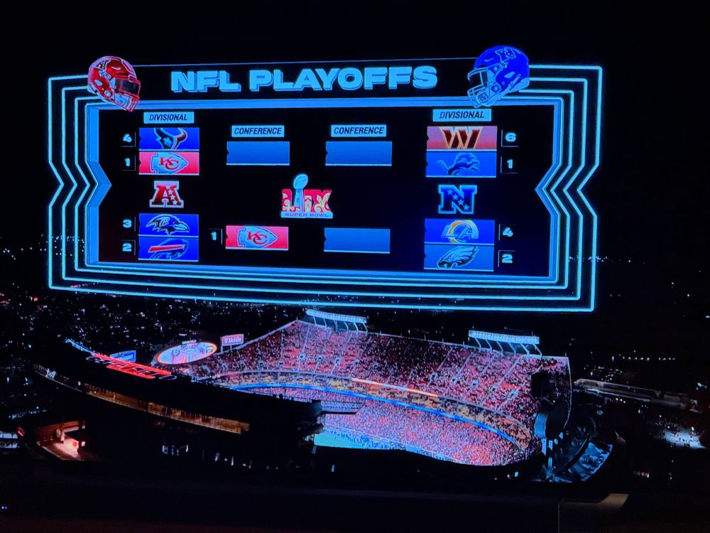 Image of NFL playoff bracket with Chiefs listed in the wrong spot