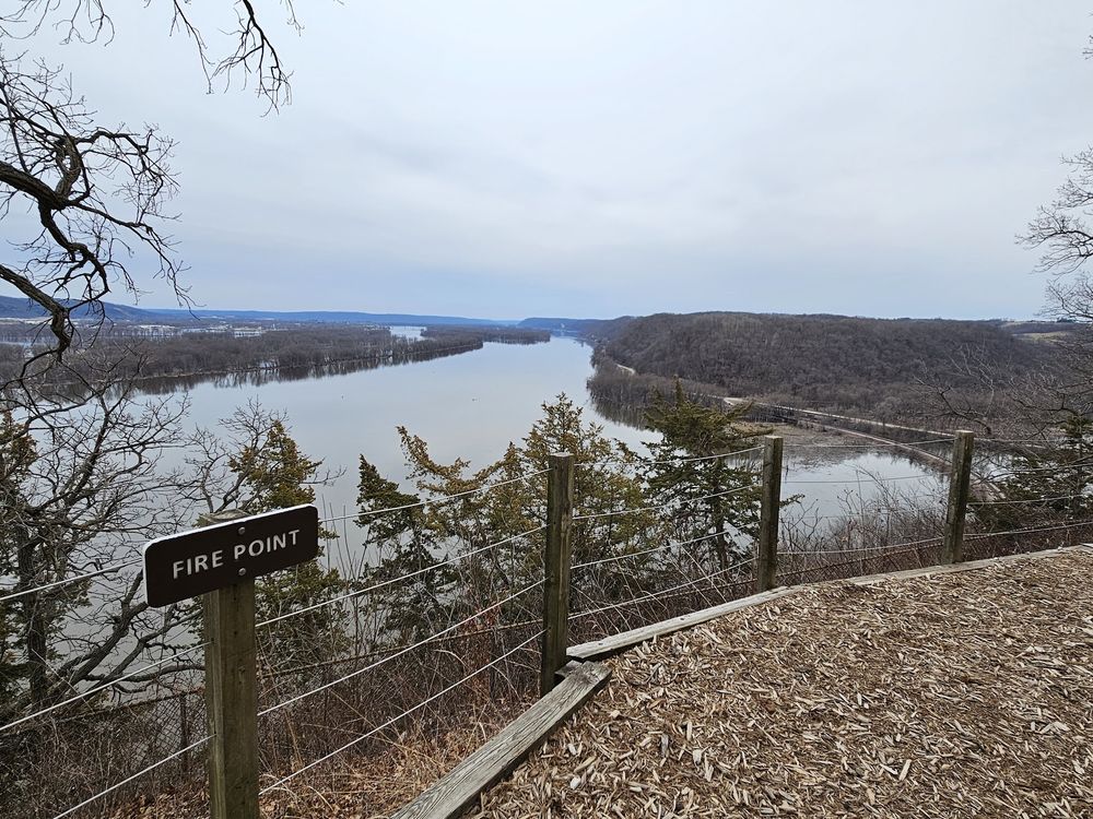 Mississippi Overlook from Effigy Mounds National Monument, Iowa