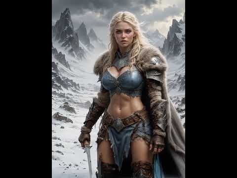 “She’s not waiting for rescue. She is the storm.”#WarriorQueen #Frostblade #EpicVibes #StrongWomen