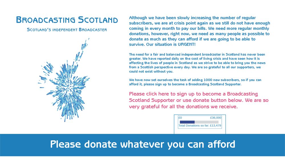 Donate to Broadcasting Scotland - Broadcasting Scotland