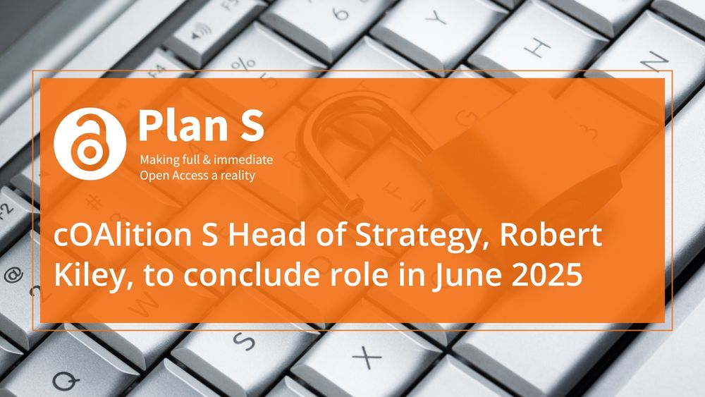 cOAlition S Head of Strategy, Robert Kiley, to conclude role in June 2025