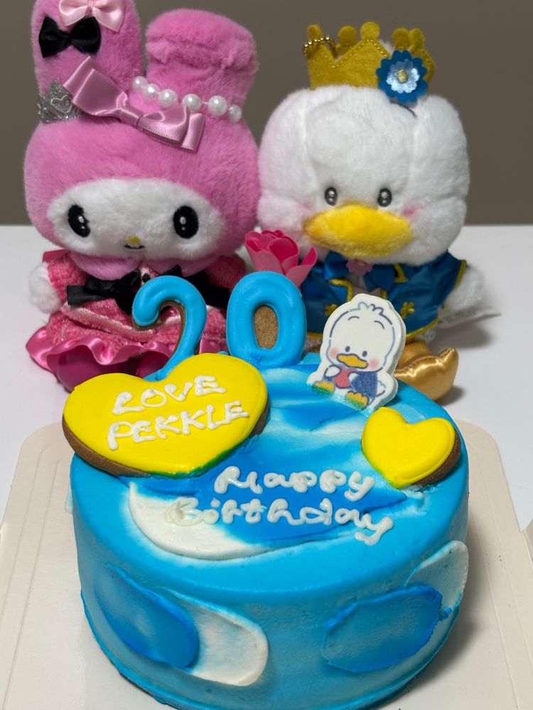 ペックルとマイメロディのぬいぐるみ