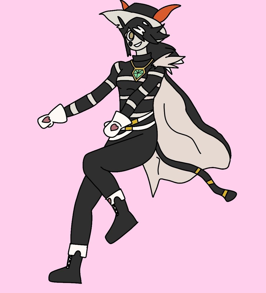 A cat like mime, Cinnamon Josh, riding an Invisible bike