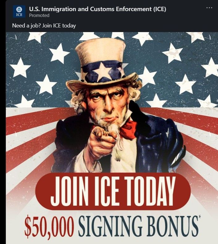 Join Ice Today add with a man pointing.